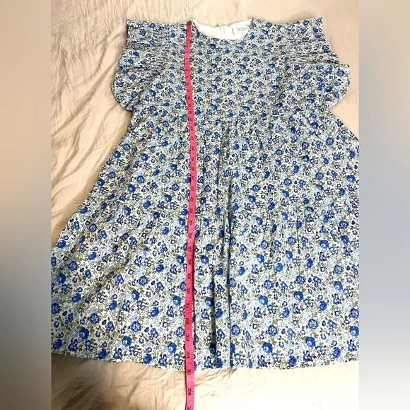 Hyacinth House Tuckernuck Floral Mini Dress Ruffle sleeves SZ M NWOT - Picture 9 of 9
